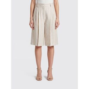 Blaze Milano Women Blaze Milano Striped Linen Blend Shorts